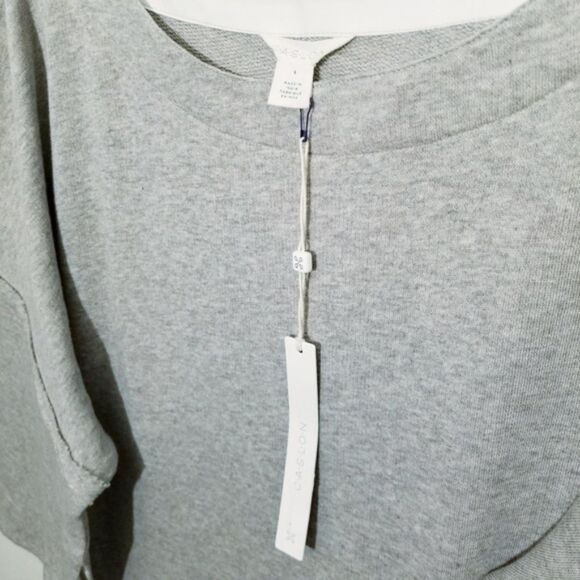 NWT Caslon (Nordstrom Brand) Batwing Oversize Popover Sweater Heather Grey Small - Picture 6 of 7